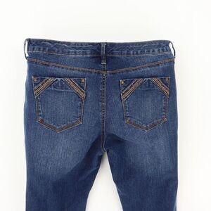 Gloria Vanderbilt Crop Jeans Womens‎ 10P Blue Faded Denim Copper Studded Pockets